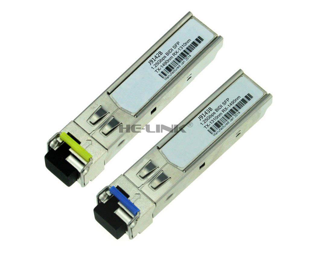 J9143B/J9142B HPE Compatible 1.25G 1310/1490nm BiDi 10km Transceiver
