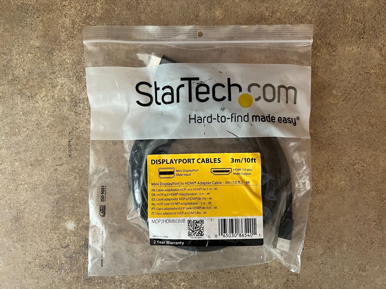 STARTECH.COM MINI DISPLAYPORT TO HDMI ADAPTER CABLE-MDP TO HDMI ADAPTER E2-1(2)