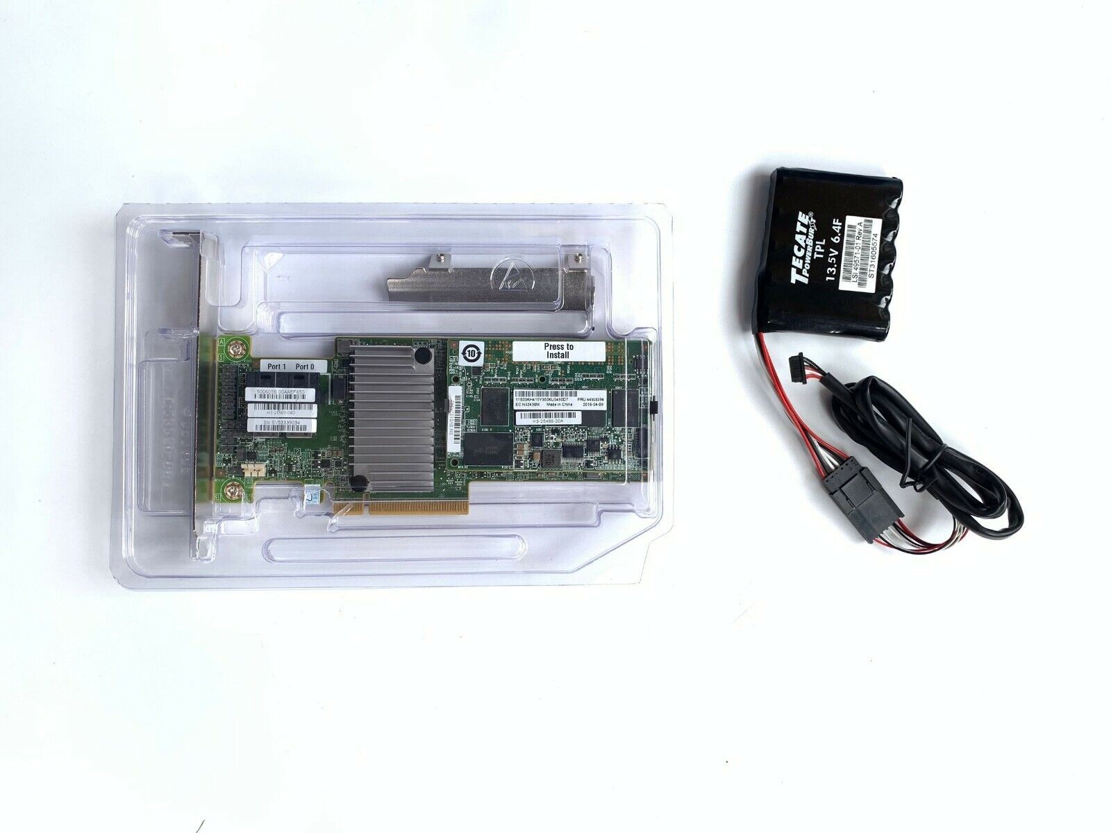 IBM ServeRAID M5210 SAS SATA PCI-E RAID Controller 46C9111 + 1GB Caching + BBU