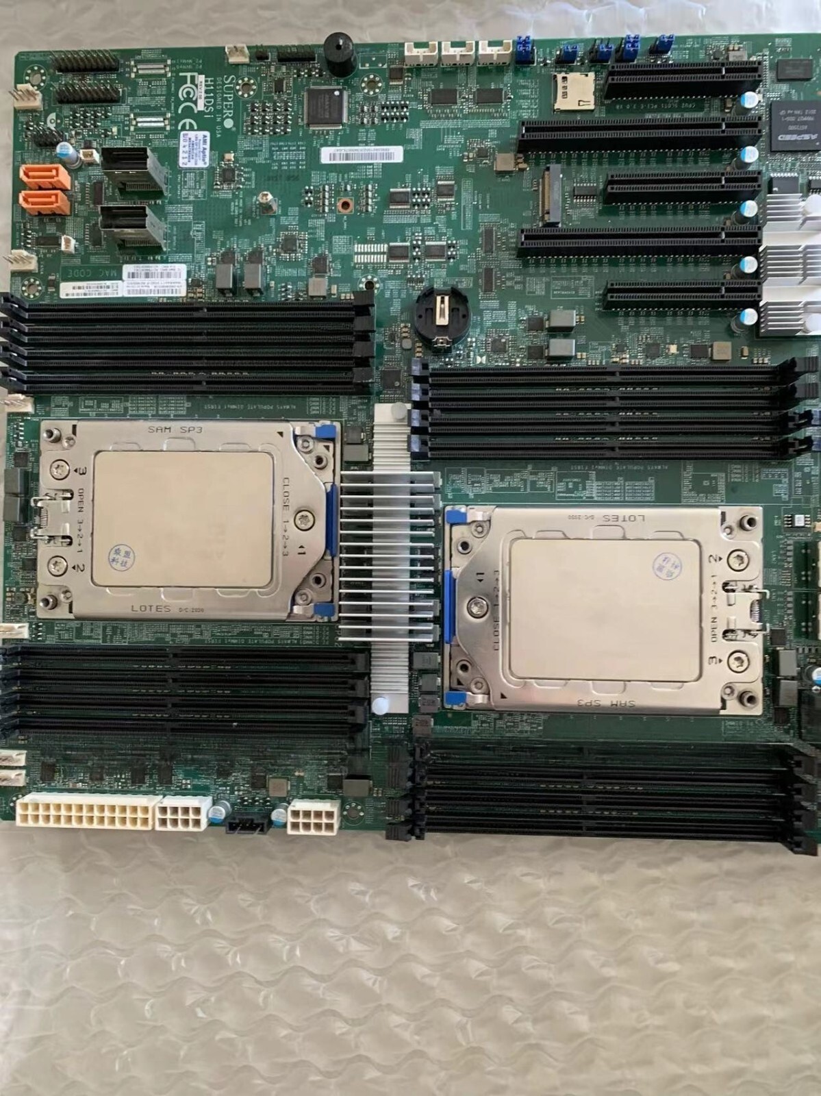 Supermicro H11DSI + AMD EPYC 7601x2 server motherboard REV2.0, combination kit