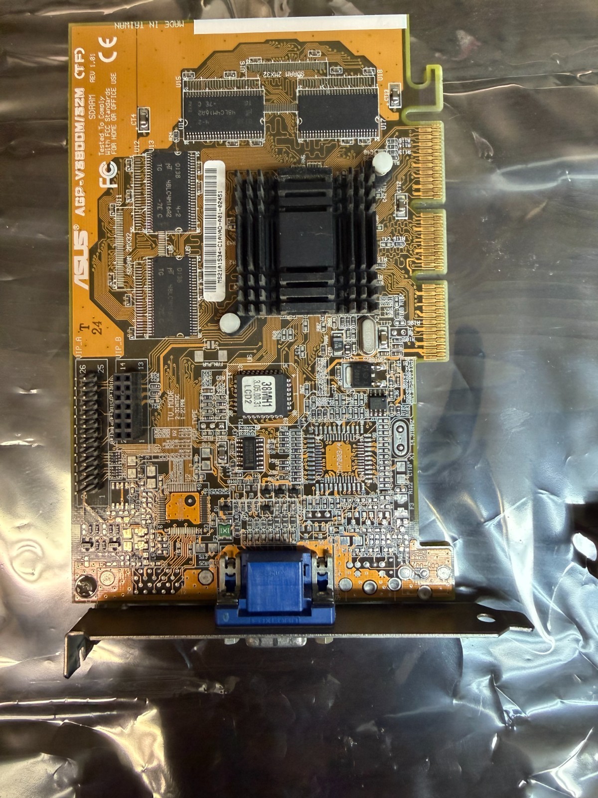 *NOS || UN-USED* ASUS NVIDIA RIVA TNT2 M64 32MB AGP Graphics Card AGP-V3800M32M