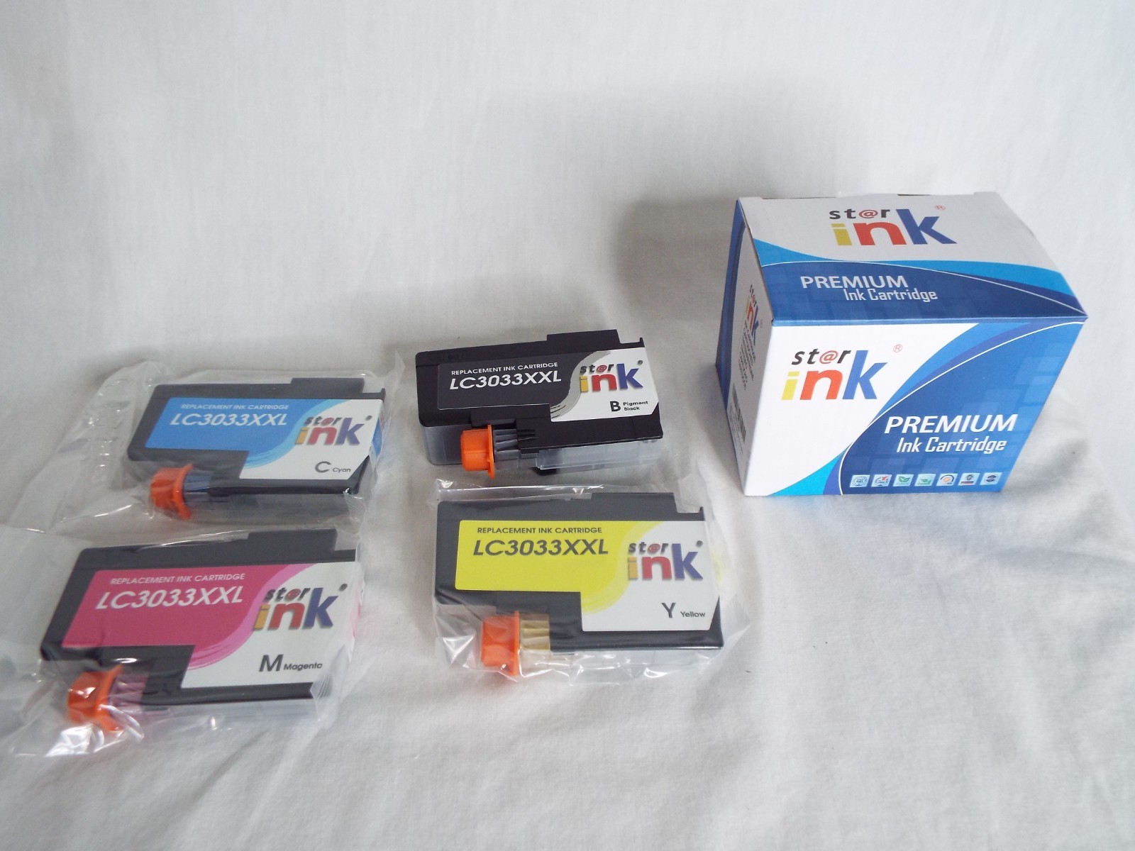Star Ink Replacement For 3033XXL - 4 Pack Premium Ink Cartridge 1 BK 1C 1M 1Y