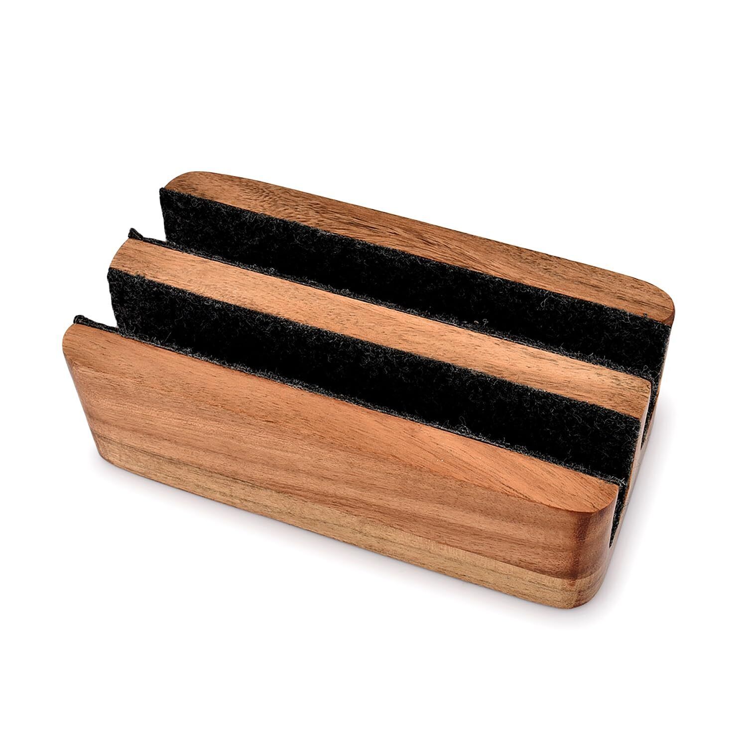 Laptop Holder Acacia Wood Laptop Vertical Stand Fits MacBook Pro and Other La...