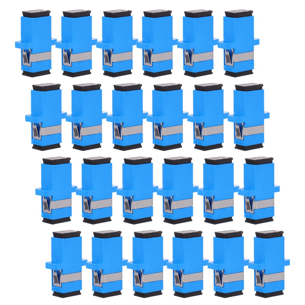 24pcs Fiber Coupler Mutual Transfer Fiber Optic Cable Connector