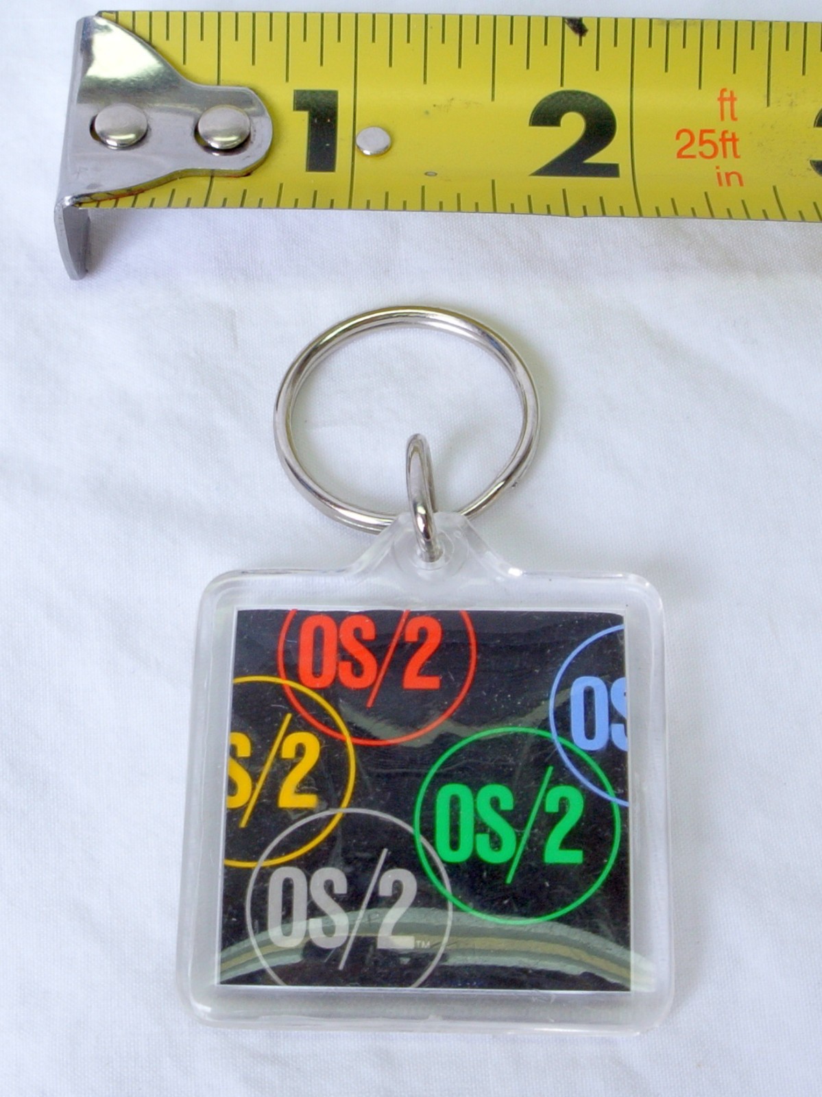 IBM OS/2 Advertising Key Ring Vintage New Old Stock