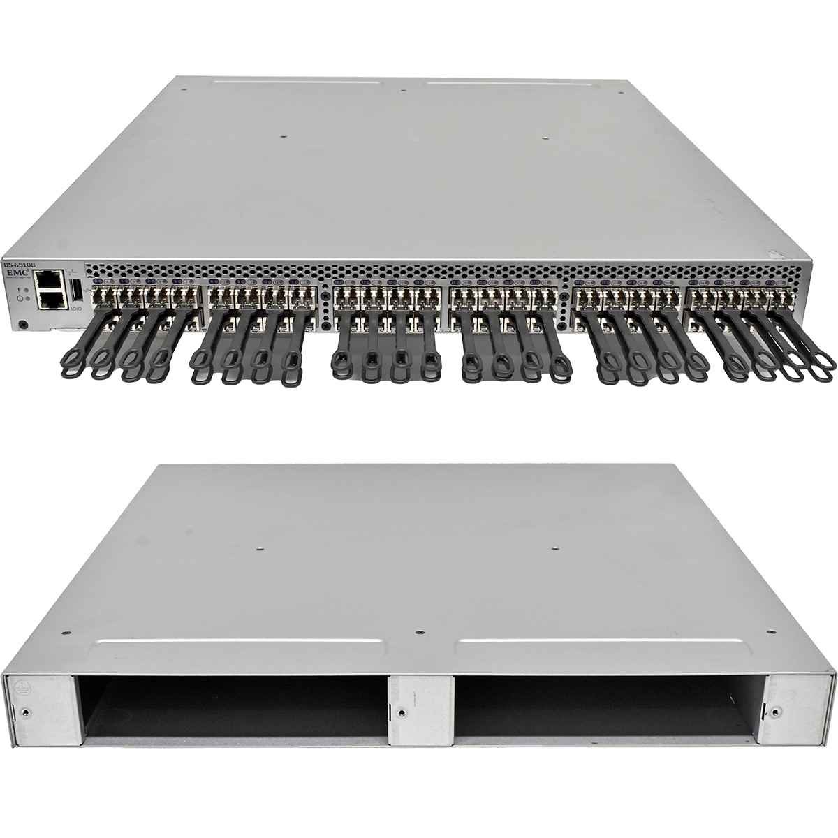 EMC DS-6510B EM-6510-24-8G-R 100-652-595 48-Port 16G SFP+ FC Switch No PSUs