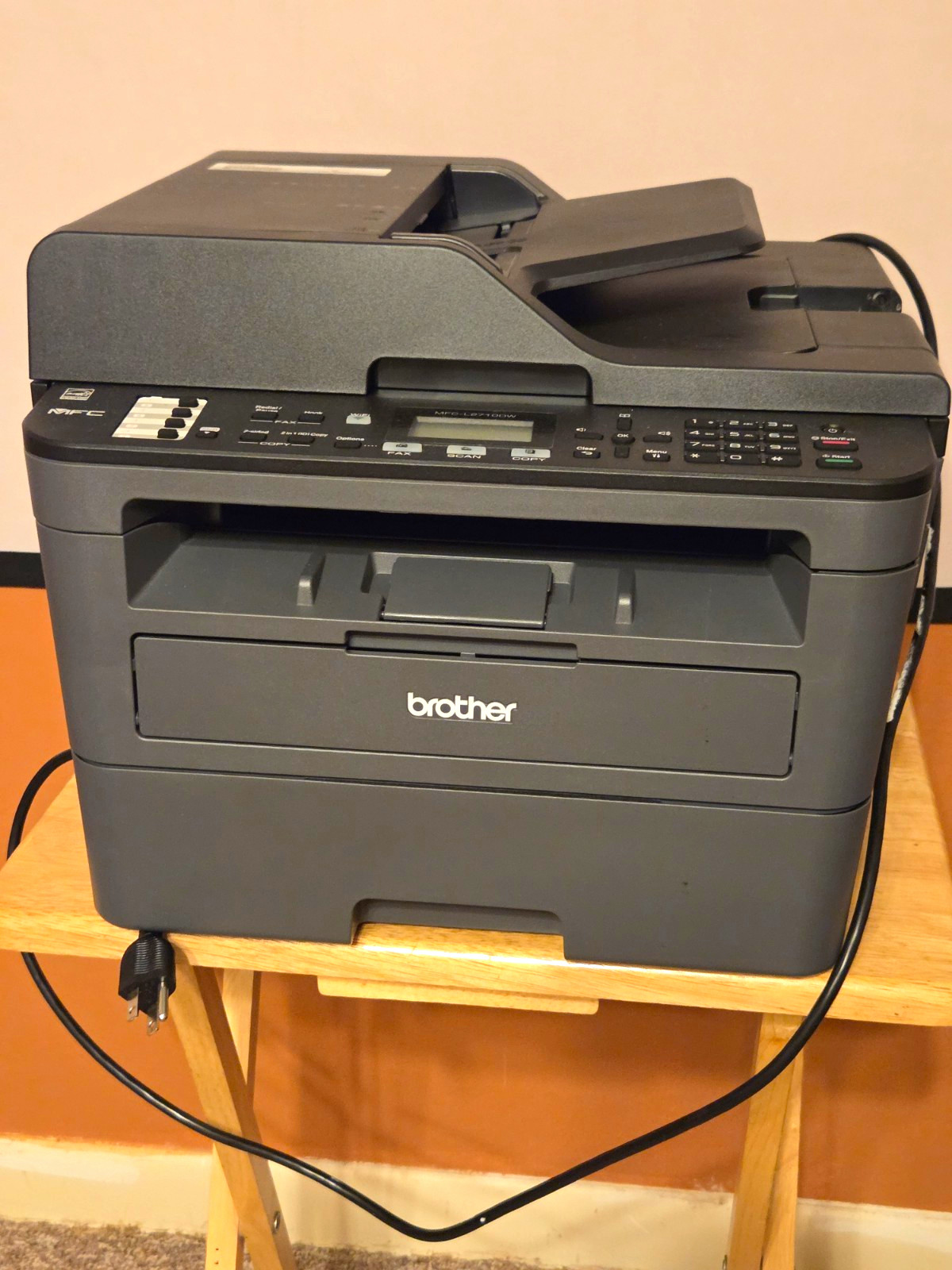 Brother MFC-L2710DW Wireless Duplex Laser All-in-One B/W 30ppm Fax 2400x600