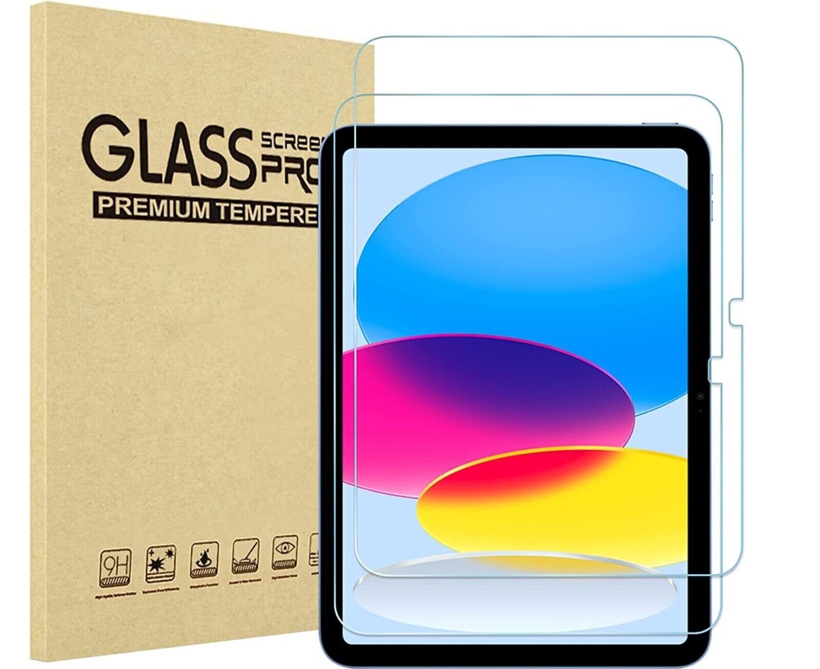 2 Pack Tempered Glass Screen Protector For iPad air 10.9/ Pro 11 / iPad 10 2022