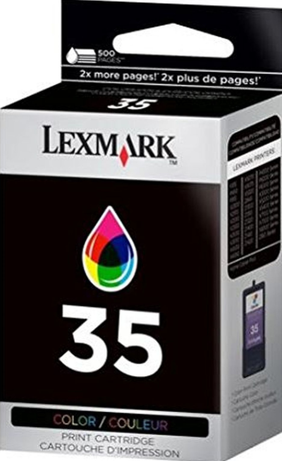 New Genuine Lexmark 35 Ink Cartridge Box Z Series Z1410 Z816 X Series X6350