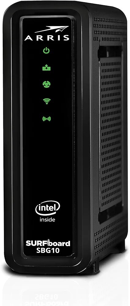 Arris Surf Board SBG10 DOCSIS 3.0 Wireless Router 2 Port Switch Dual Band Black