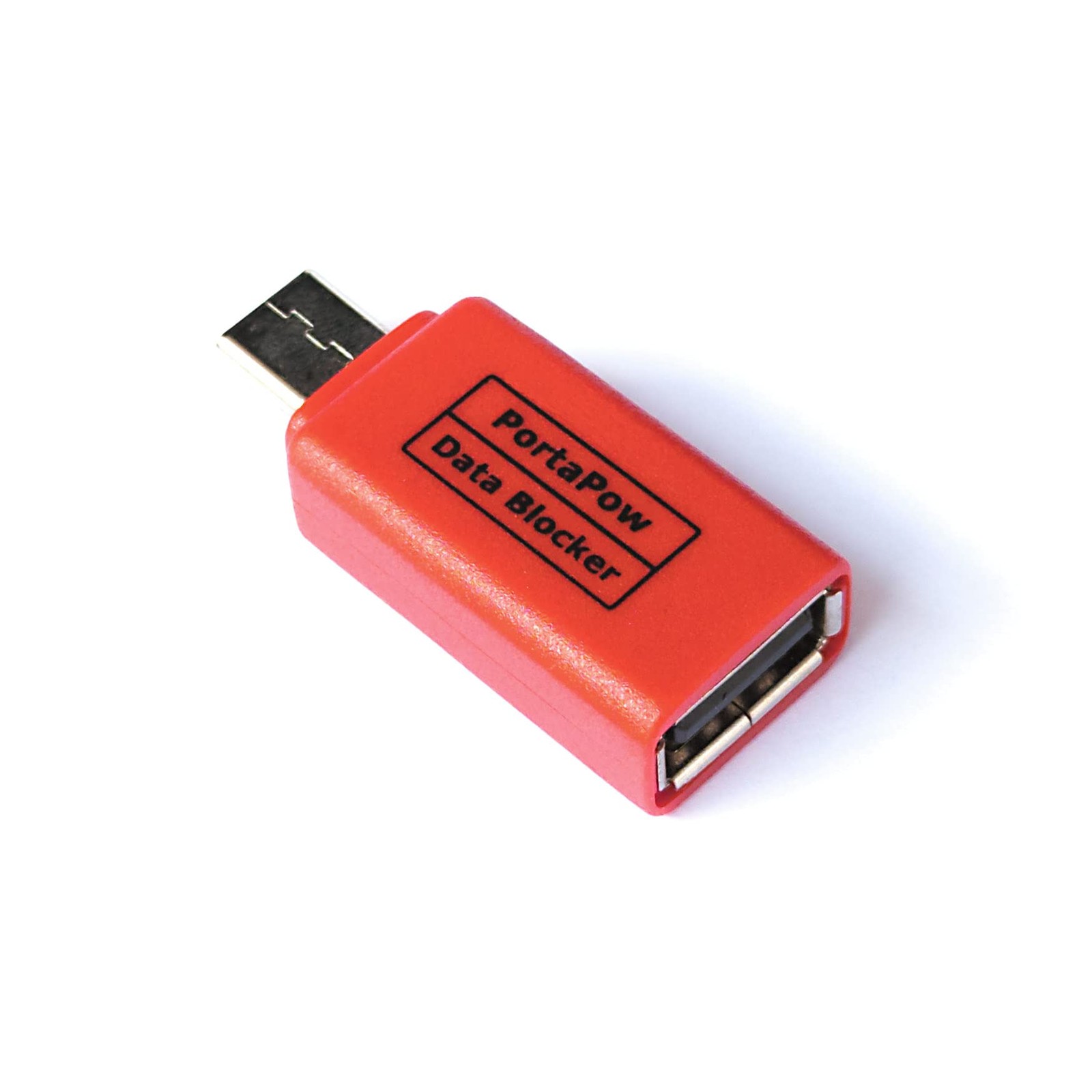 PortaPow Data Blocker (USB-C to A Converter) Red