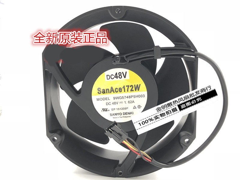 1PCS Sanyo 17CM 9WG5748P5H003 48V 1.62A 4-wire Inverter Cooling Fan