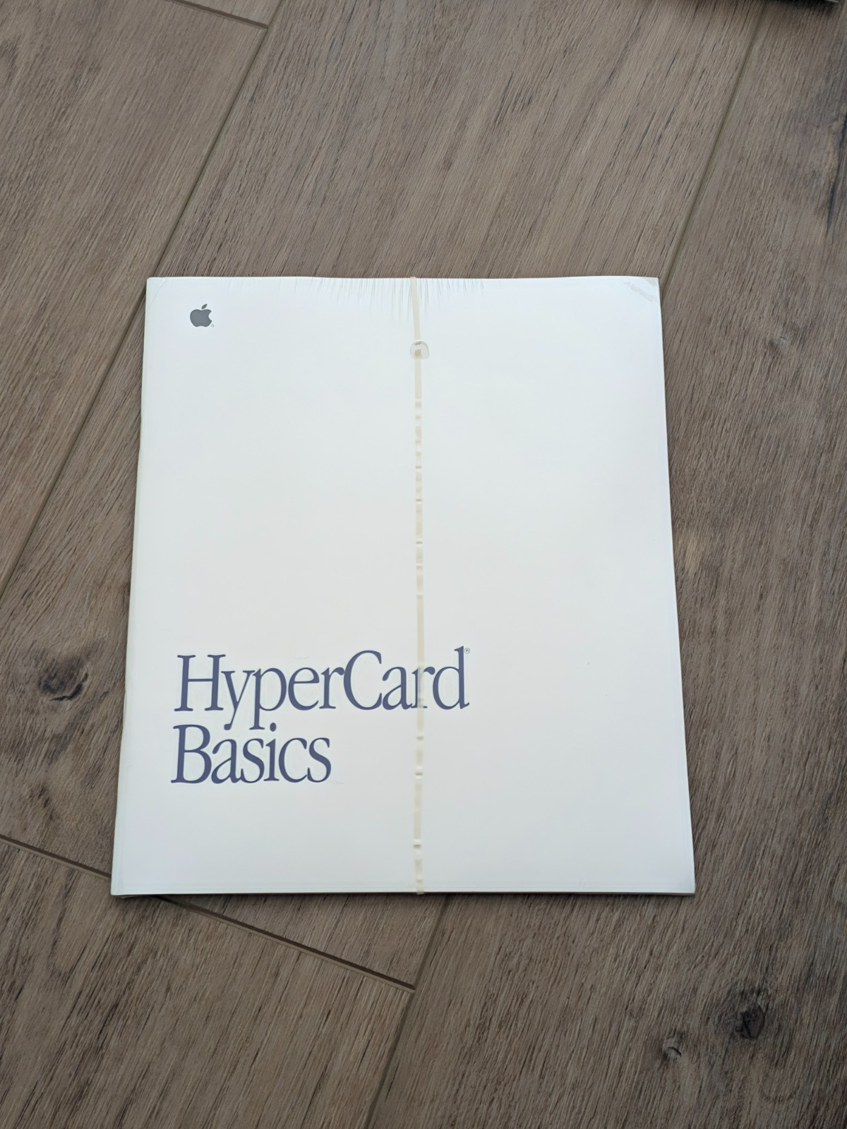 Vintage HyperCard Basics user manual Original factory-sealed Apple 1990s