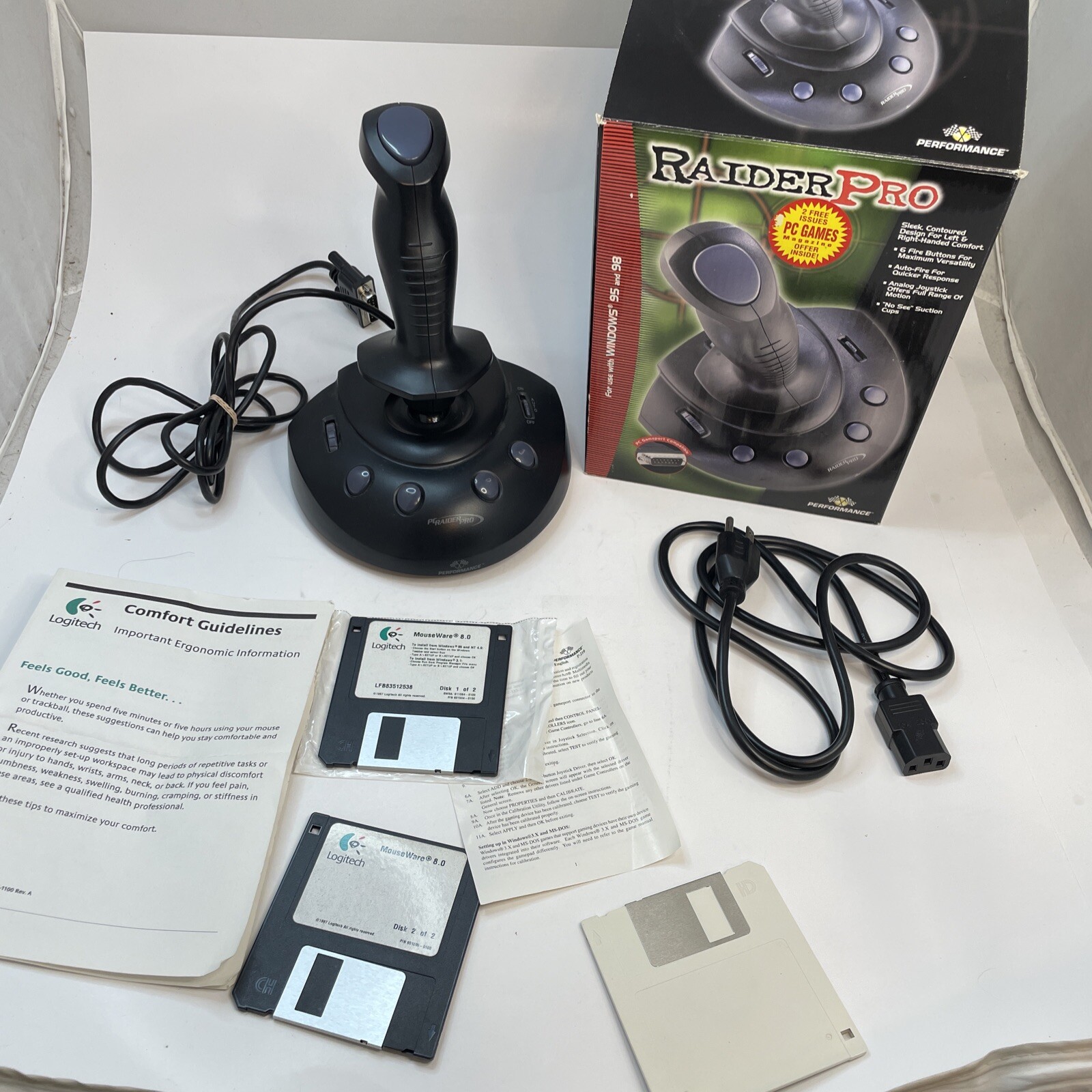 Raider Pro Digital InterAct Gaming Joystick With USB Port. Vintage Joystick