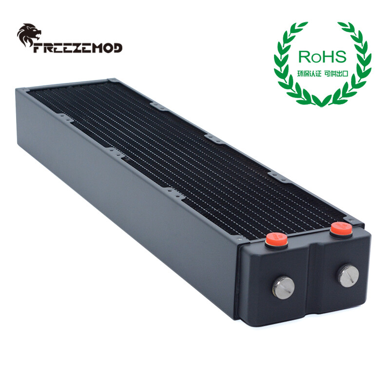FreezeMod 480mm G1/4" Copper Radiator 65mm Thick for PC Water Cooling TSRP-HP65