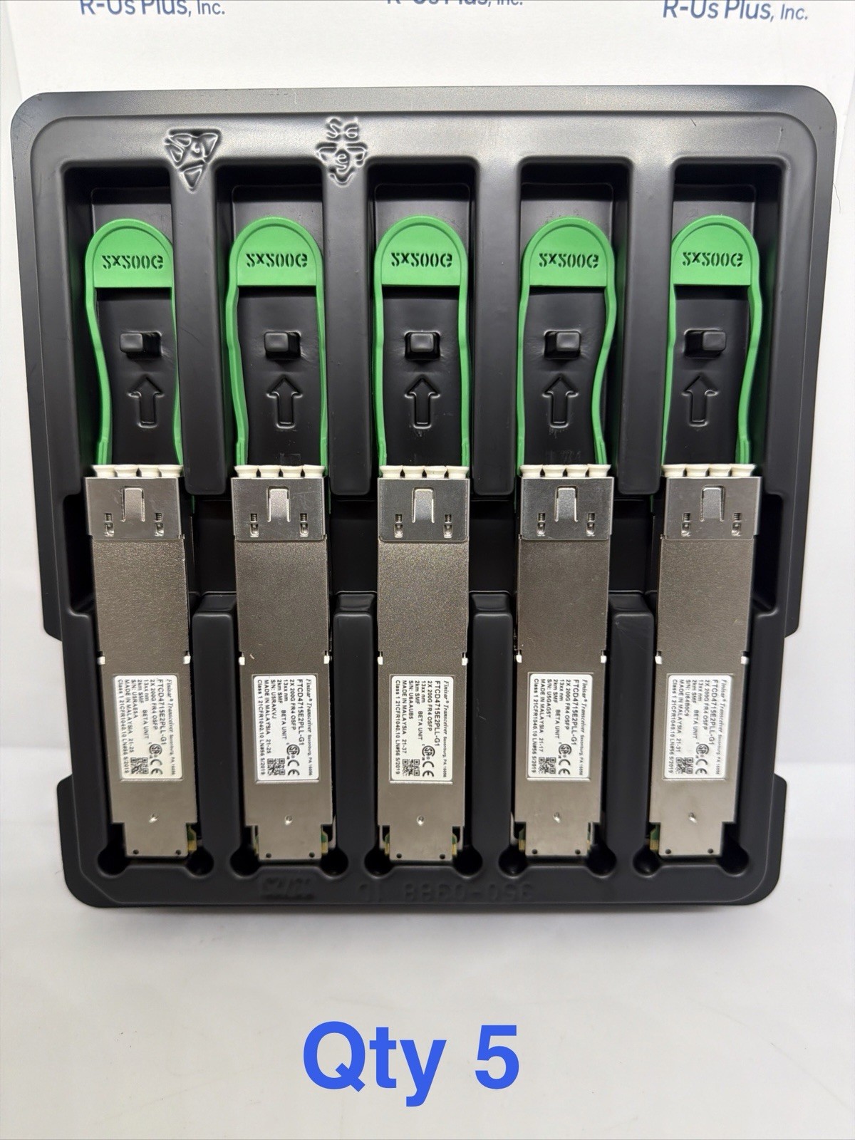 Qty 5 FINISAR FTCD4715E2PLL-G1 Tranceiver 2 x 200G FR4 OSFP Tested A Grade X 5