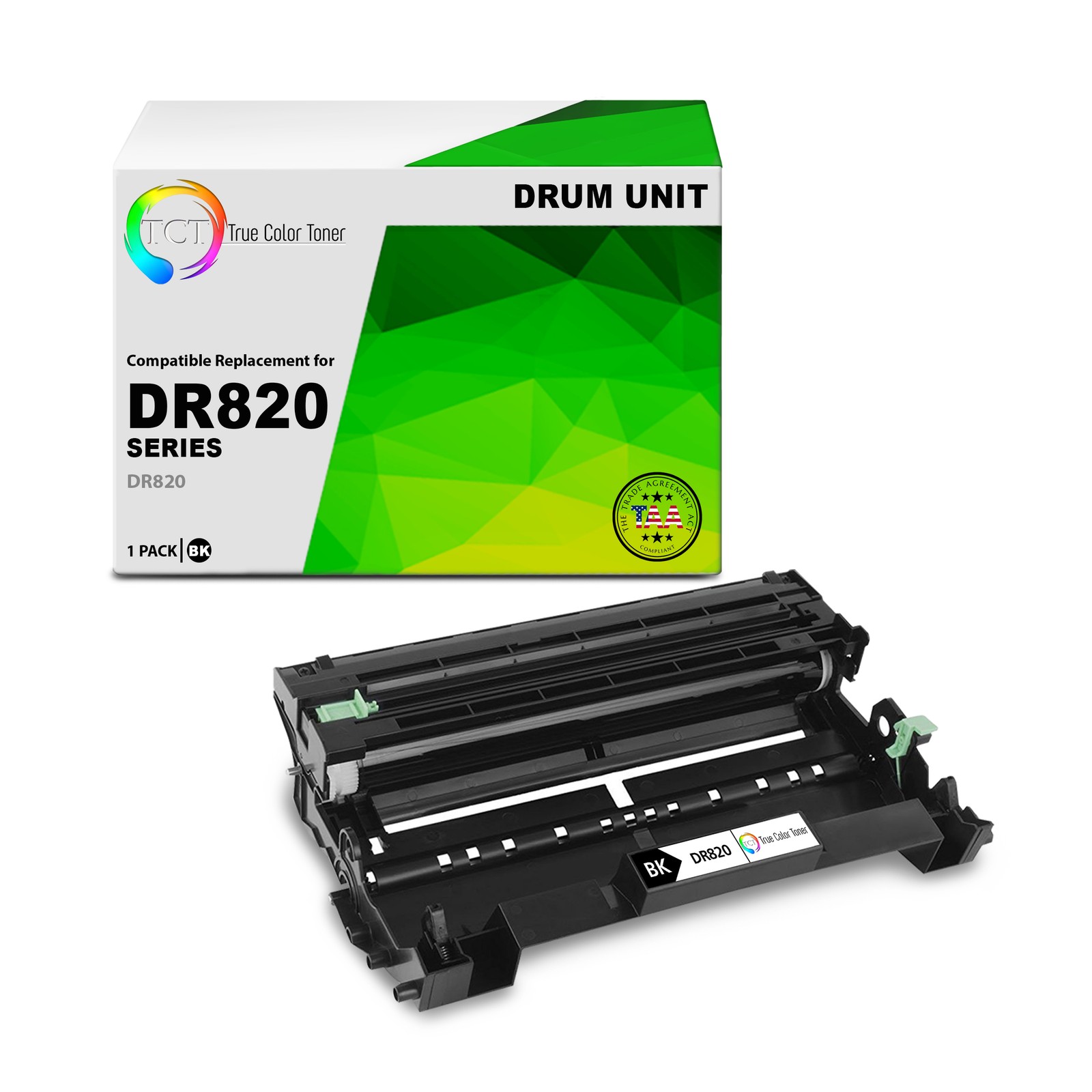 TCT DR-820 TAA Compliant Compatible Drum Unit Replacement for Brother DR820