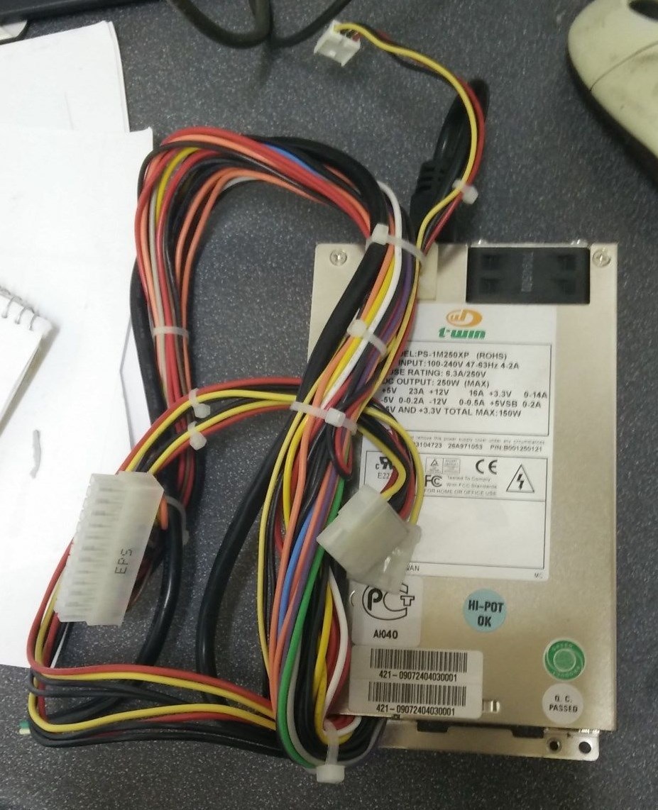 T-Win PS-1M250XP 250W Power Supply for Citrix NetScaler 7000 & Steelhead 1010 