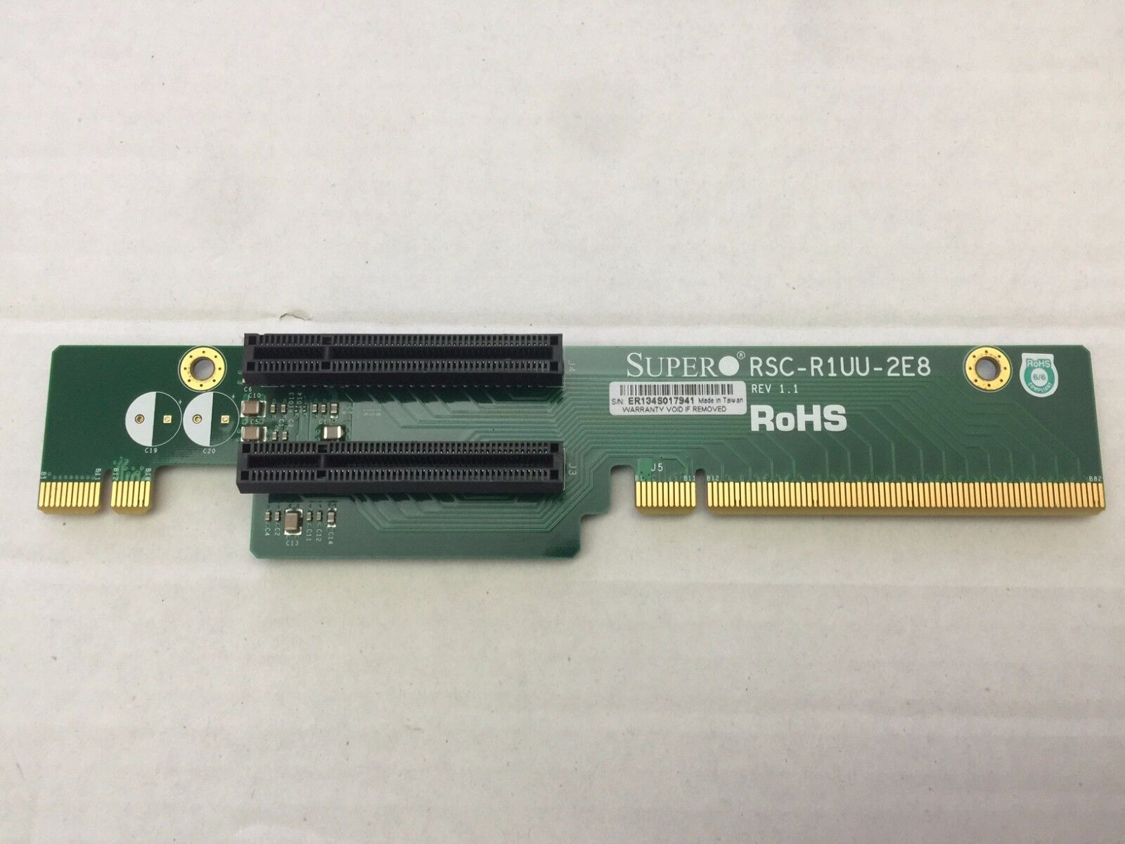 Supermicro RSC-R1UU-2E8 1U 2-Slot PCI-Express