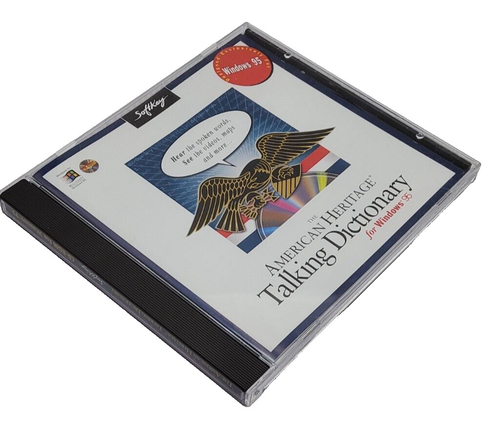 The American Heritage Talking Dictionary 1995 ~ CD-Rom, Rare VTG