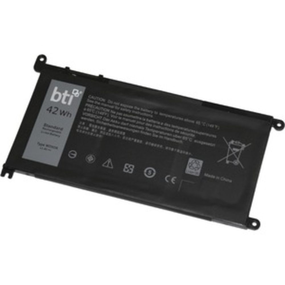 BTI Battery 3684mAh 11.4V Battery Replacement for Select Dell Laptop WDX0R-BTI