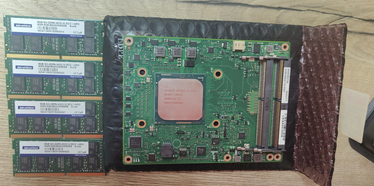 New Advantech SOM-5992D12X-S5A1 Intel XEON D-1559 1.5Ghz 12 cores W/ 32G memory