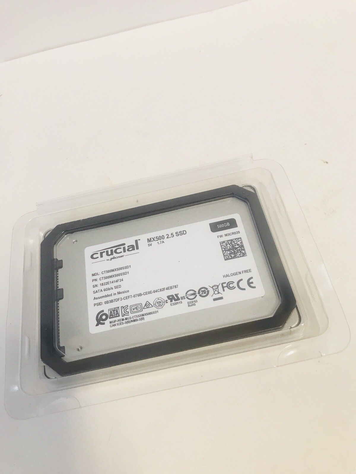 Crucial MX500 500GB 3D NAND 2.5