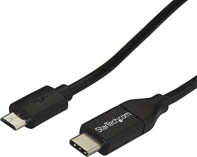 StarTech.com USB C to Micro USB Cable - 3 ft - 1m - USB 2.0 Cable - Micro USB Co