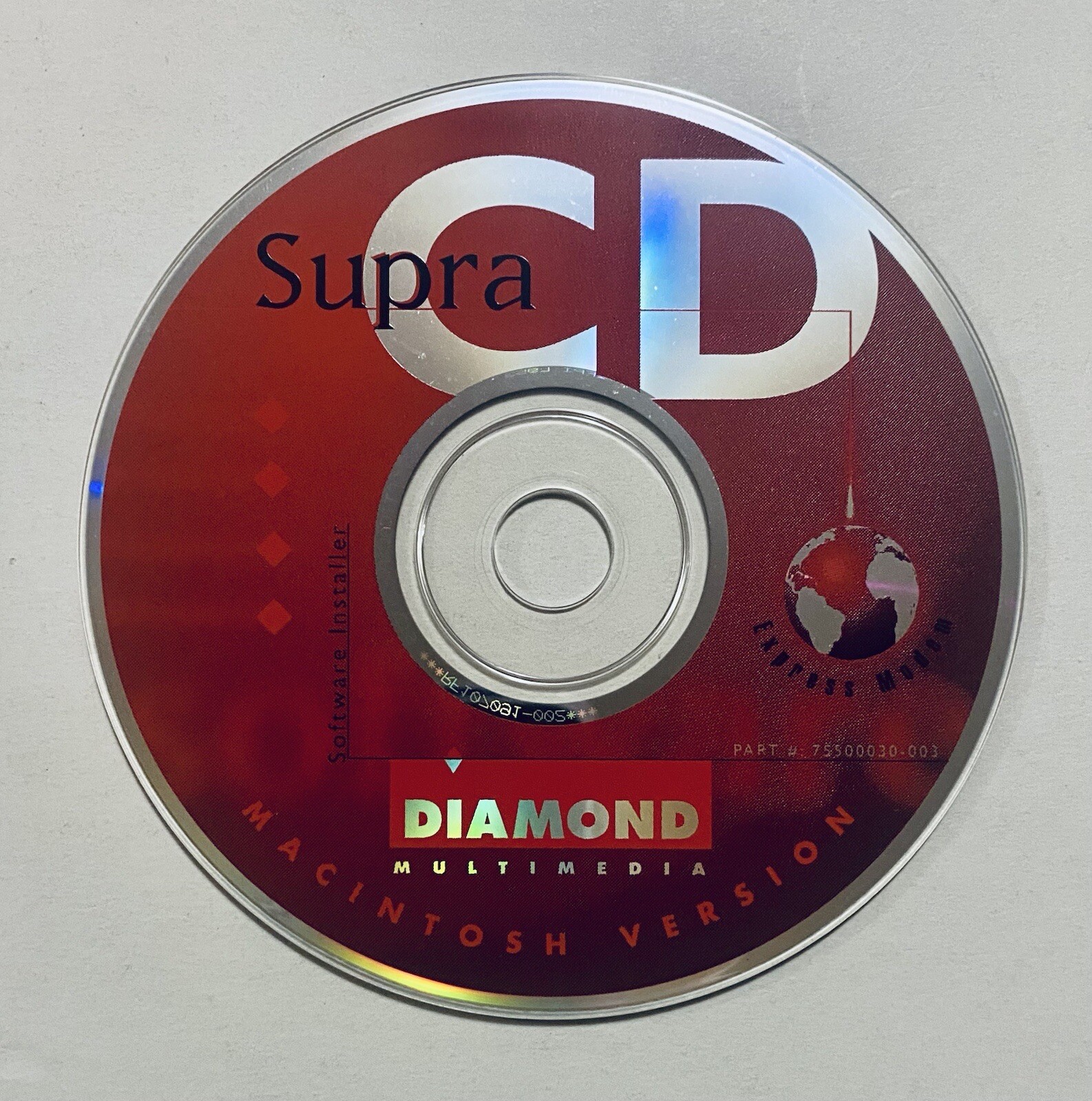 SUPRA CD,  Diamond Multimedia, Express Modem, (1998), Macintosh, Disk Only, NM