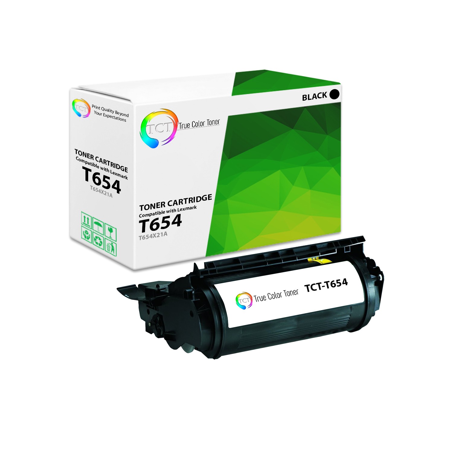TCT T654X21A For Lexmark T654 T656 Extra HY Premium Black Compatible Toner