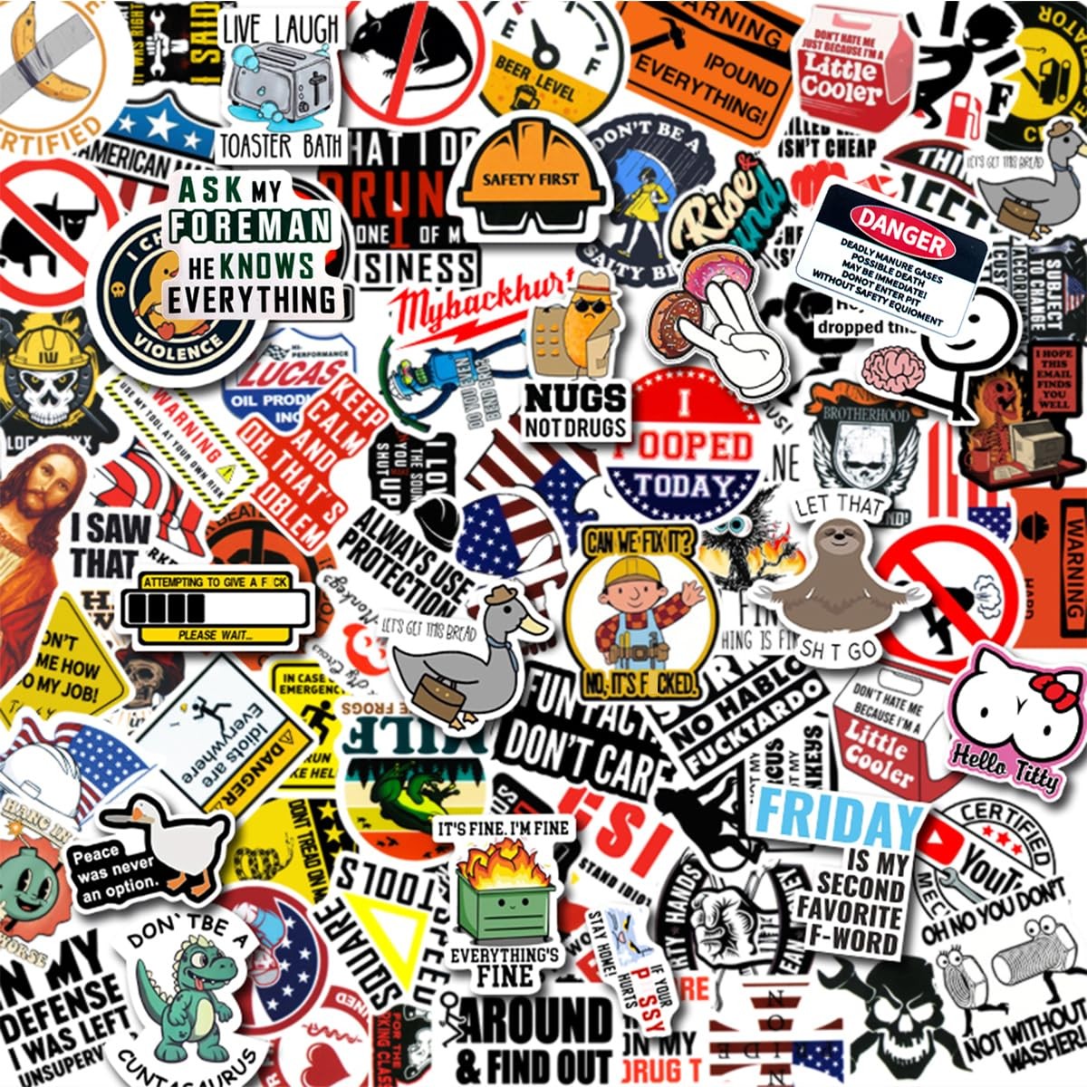 150pcs Funny Stickers for Adults Prank Meme Hilarious Sticker 