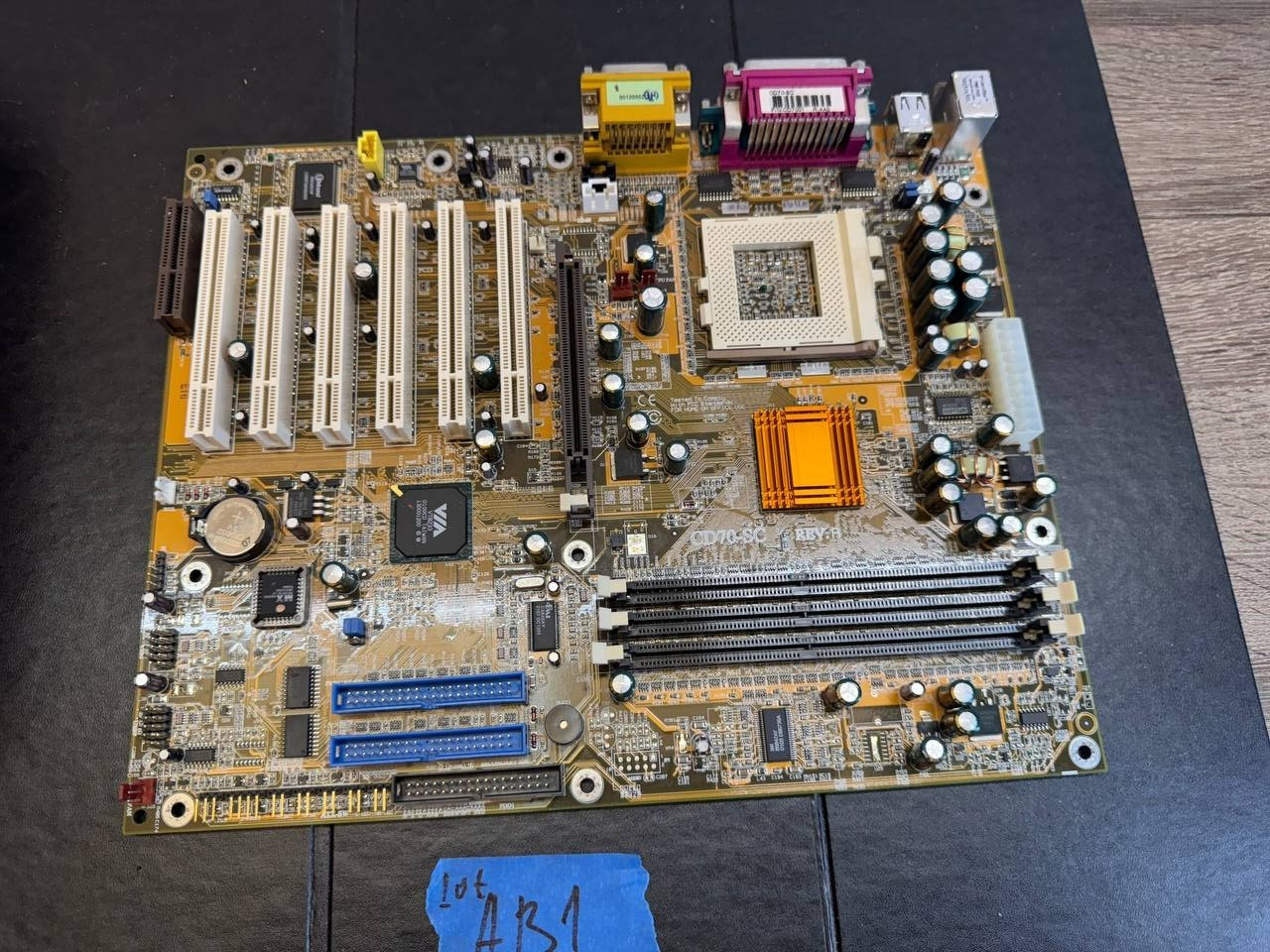 Vintage ECS CD70-SC Rev.A Socket 370 Motherboard (VIA Apollo Pro)