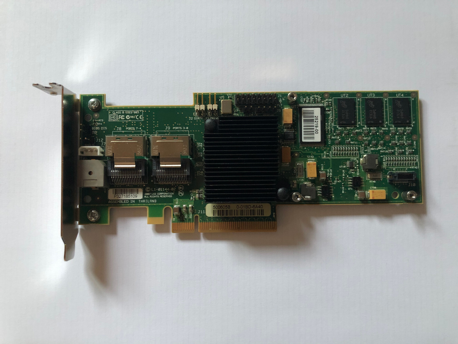 LSI Logic MegaRAID MR SAS 8708EM2 128MB SAS/SATA RAID Controller L3-01144-07B