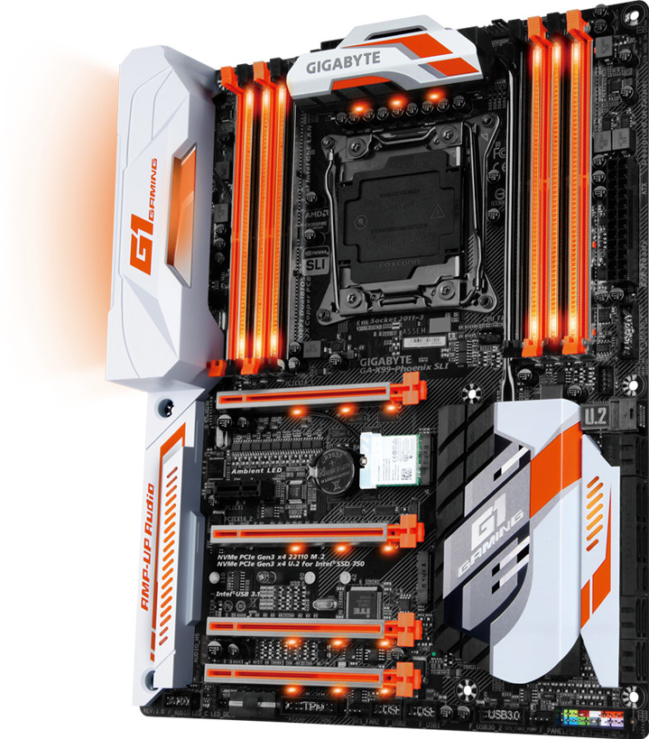 Gigabyte GA-X99-Phoenix SLI X99 LGA 2011-3 ATX Motherboard DDR4 Xeon/Extreme i7