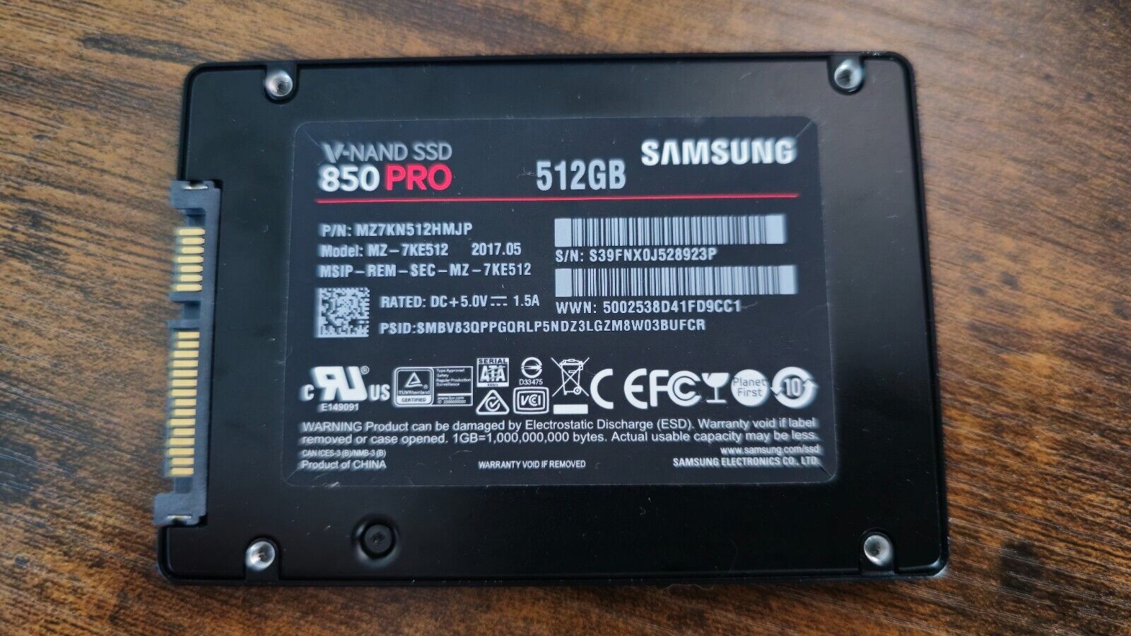 Samsung 850 Pro 512GB,Internal,2.5 inch (MZ-7KE512) Solid State Drive