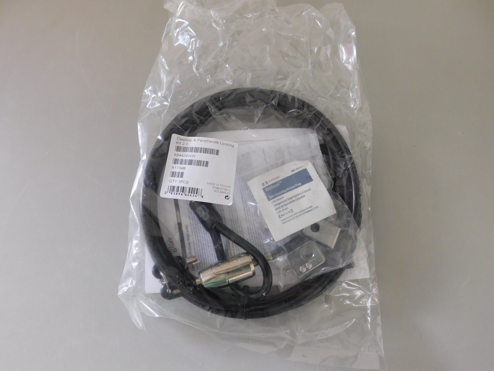 Kensington Desktop & Peripheral Locking Kit P/N K64424WW (WMT11)