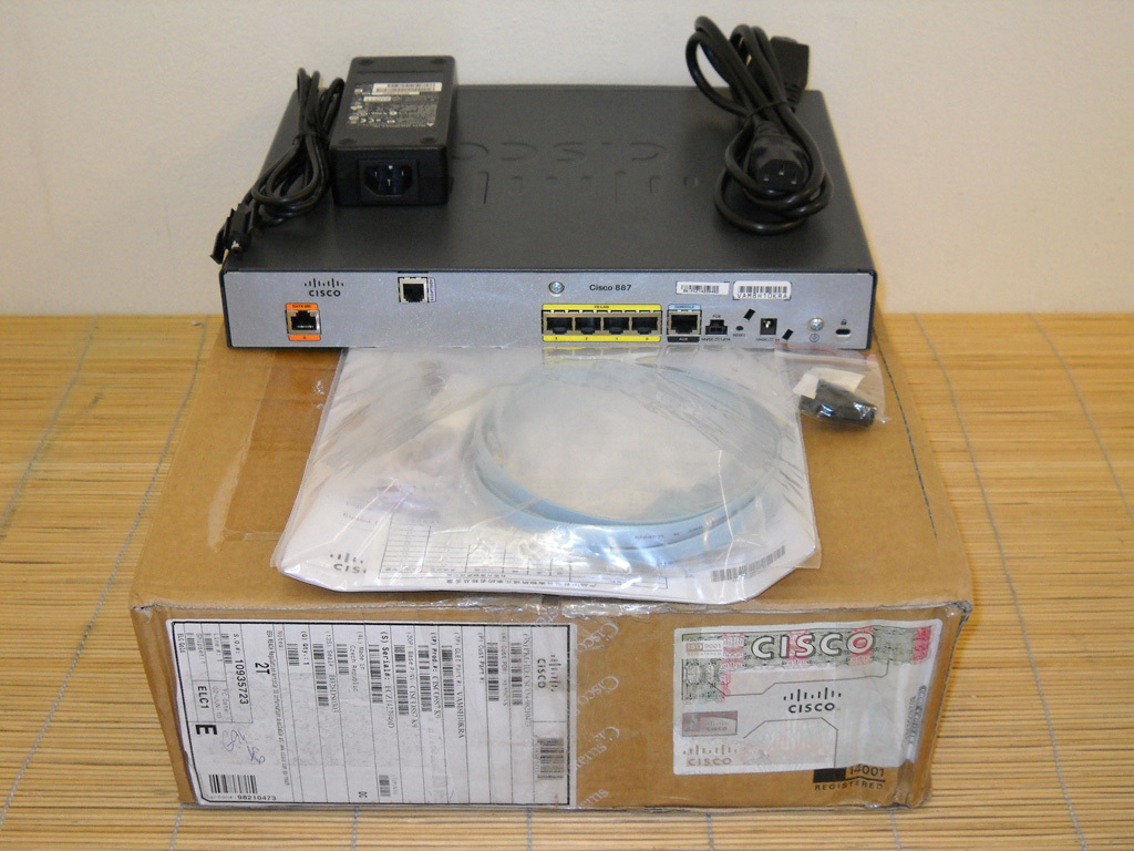 NEW CISCO 887-SEC-K9 CISCO887 ADSL2/2+ Annex A Router NEW OPEN BOX