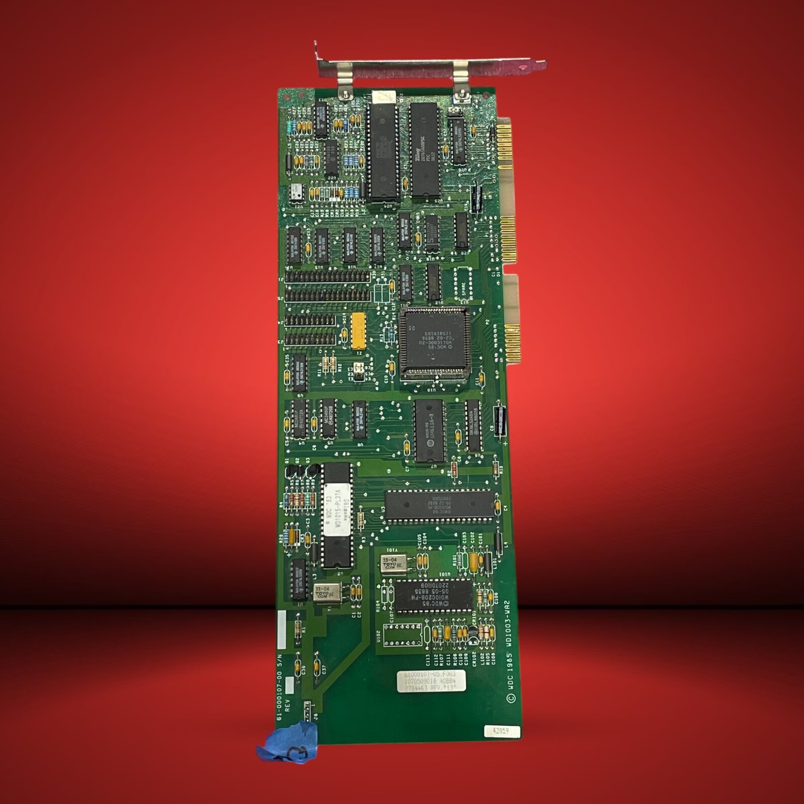 Vintage Western Digital WD1003-WA2 ISA MFM Drive Controller Card 61-000107-00