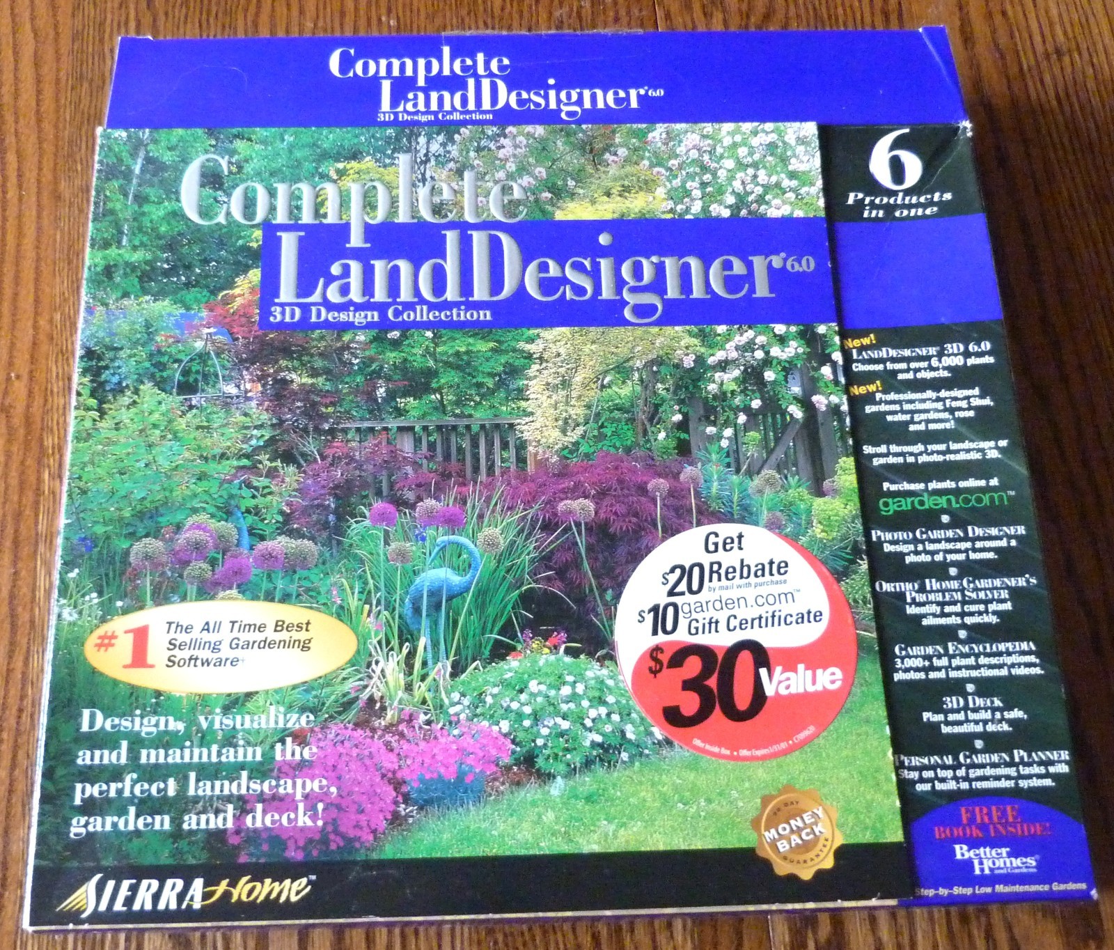 Sierra Home Custom Land Designer 3D Landscaping - 3 CD-ROM Box Set Version 6.0