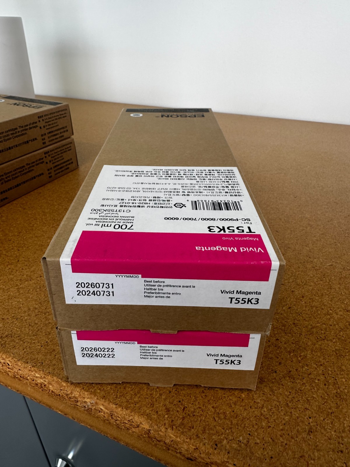 Genuine Epson T55K3 Vivid Magenta 700ml Ink Cartridge OEM SureColor P9000 P8000