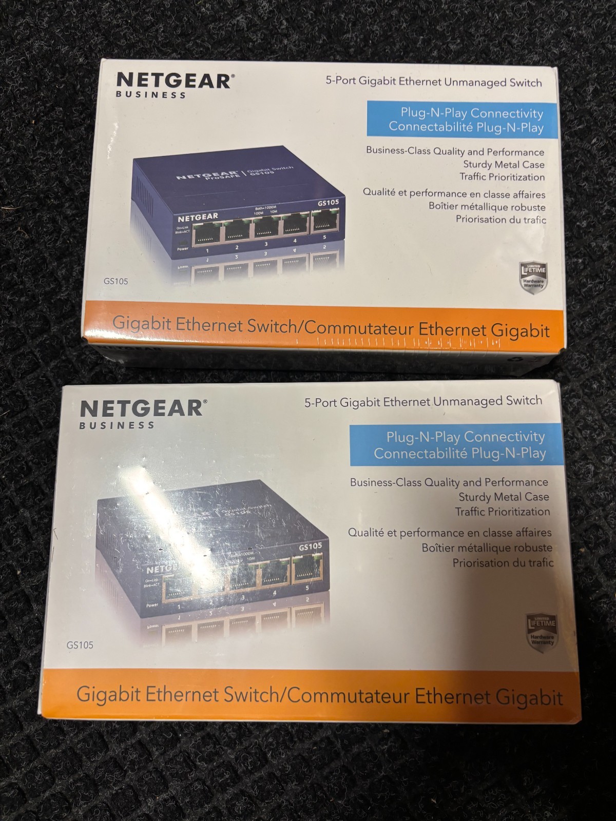 NETGEAR ProSAFE GS105E 5-Port Gigabit Ethernet Plus Switch Built for Business