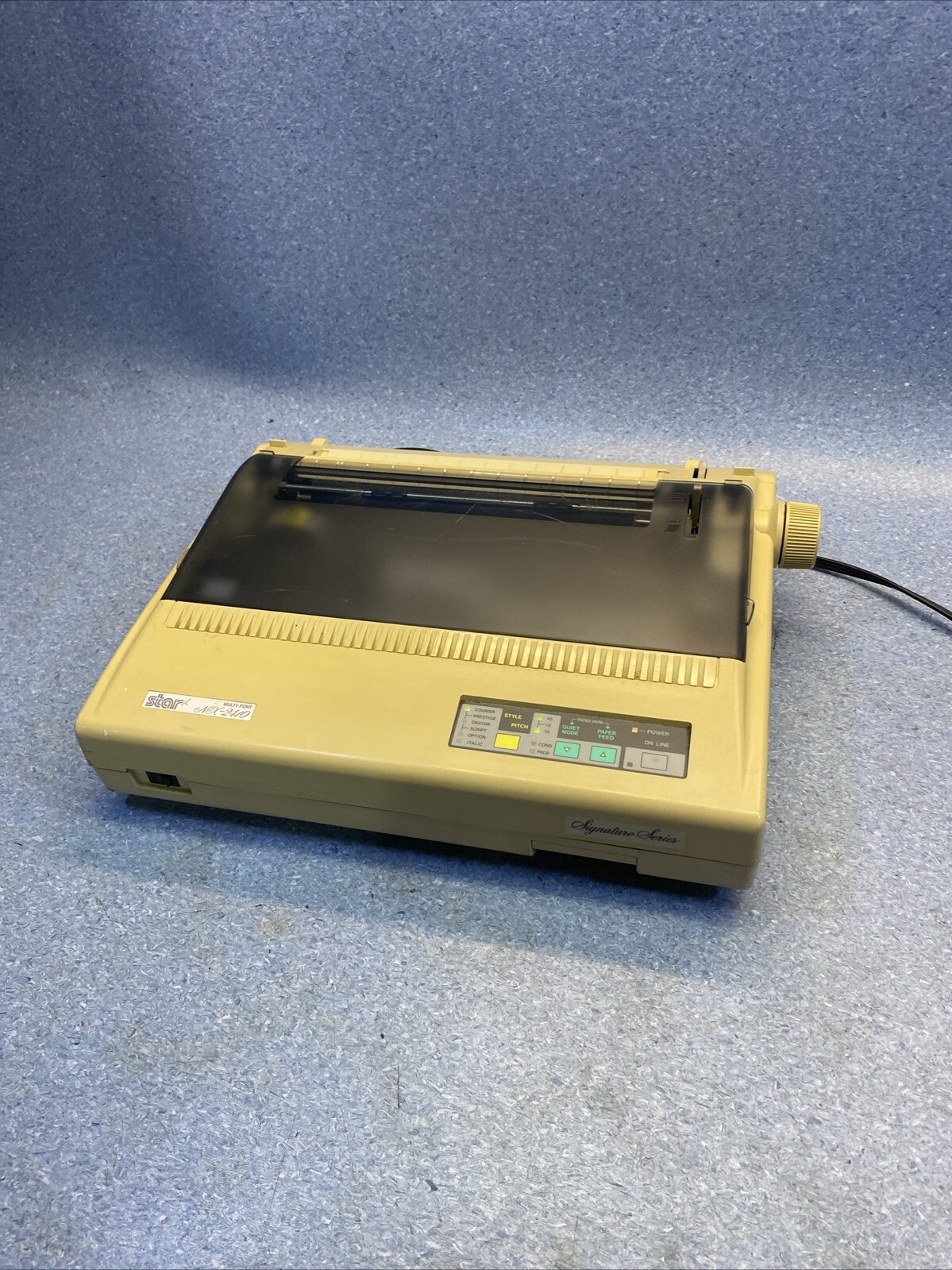 VTG RARE Star Micronics NX-2410  Multi-Font Dot Matrix Printer UNTESTED POWER ON
