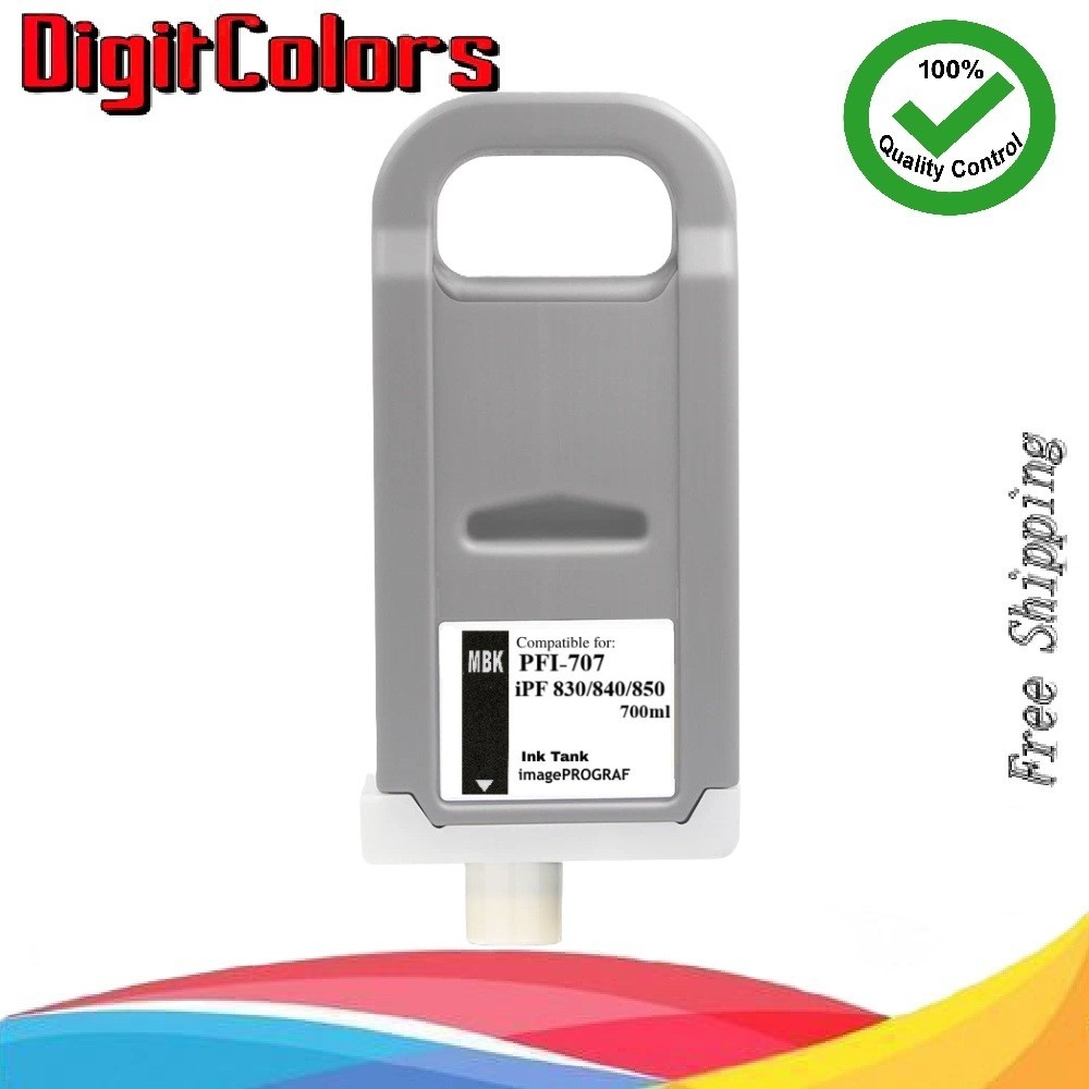 PFI-707 Matte Black Ink Cartridge Fit Canon iPF 830 IPF840 IPF850 MBK