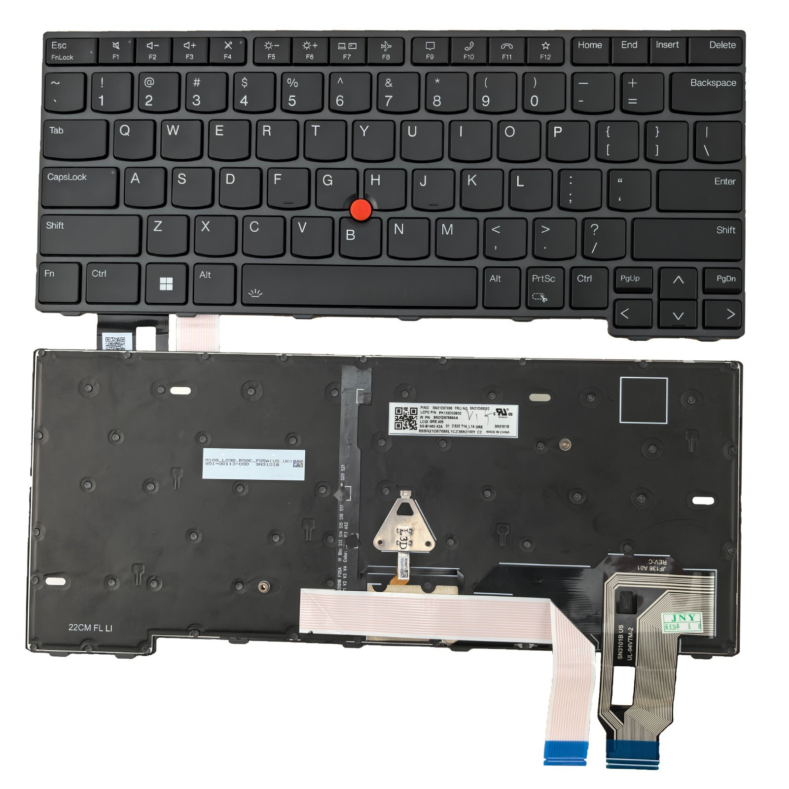 Genuine T14 Gen3/Gen4 P14s Gen3/Gen4 US Backlit Keyboard for Lenovo ThinkPad