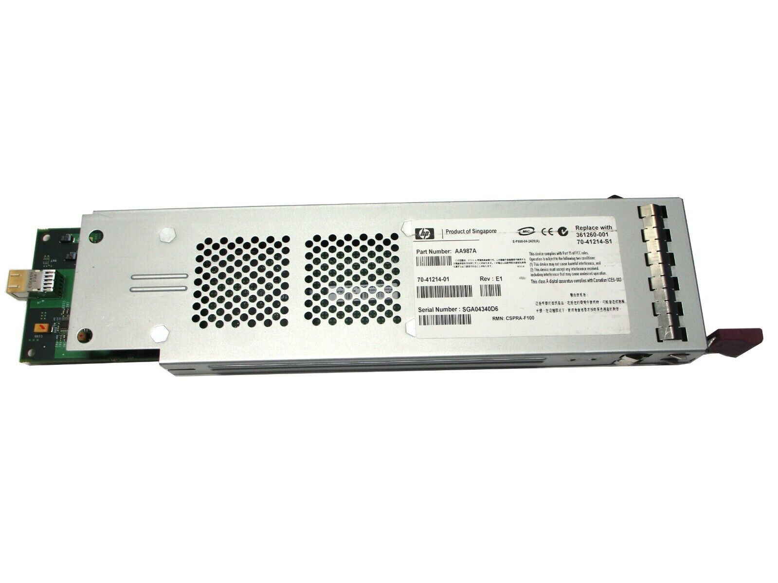 AA987A HP MSA 1500 Fibre Channel I/O Module - 361260-001