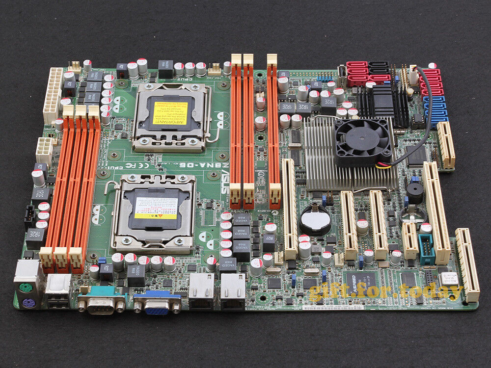 Original ASUS Z8NA-D6 Intel 5500 Motherboard LGA 1366 Z8NA D6 DDR3 Server board