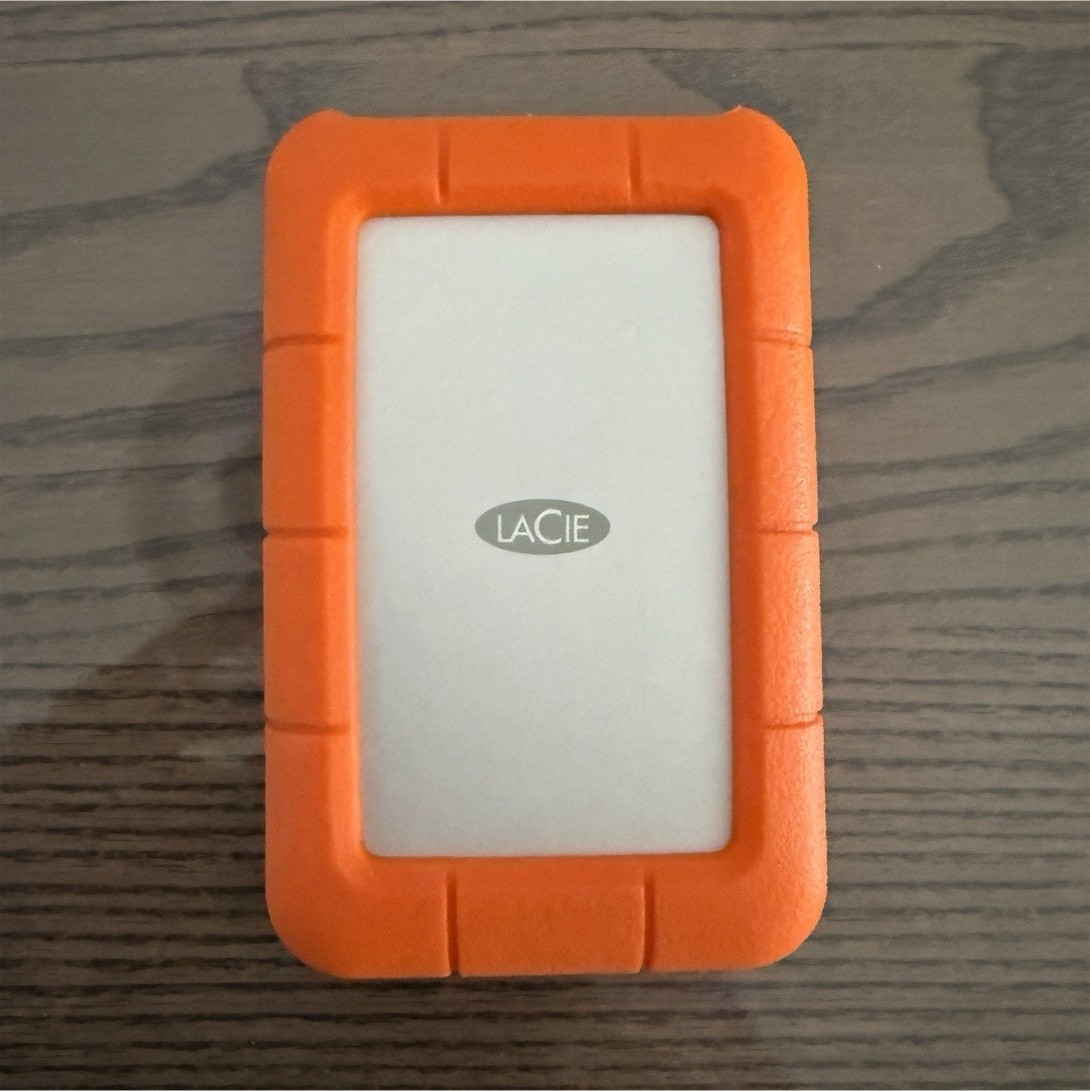 LaCie Rugged HDD 4TB Shockproof Portable USB-C External Hard Drive