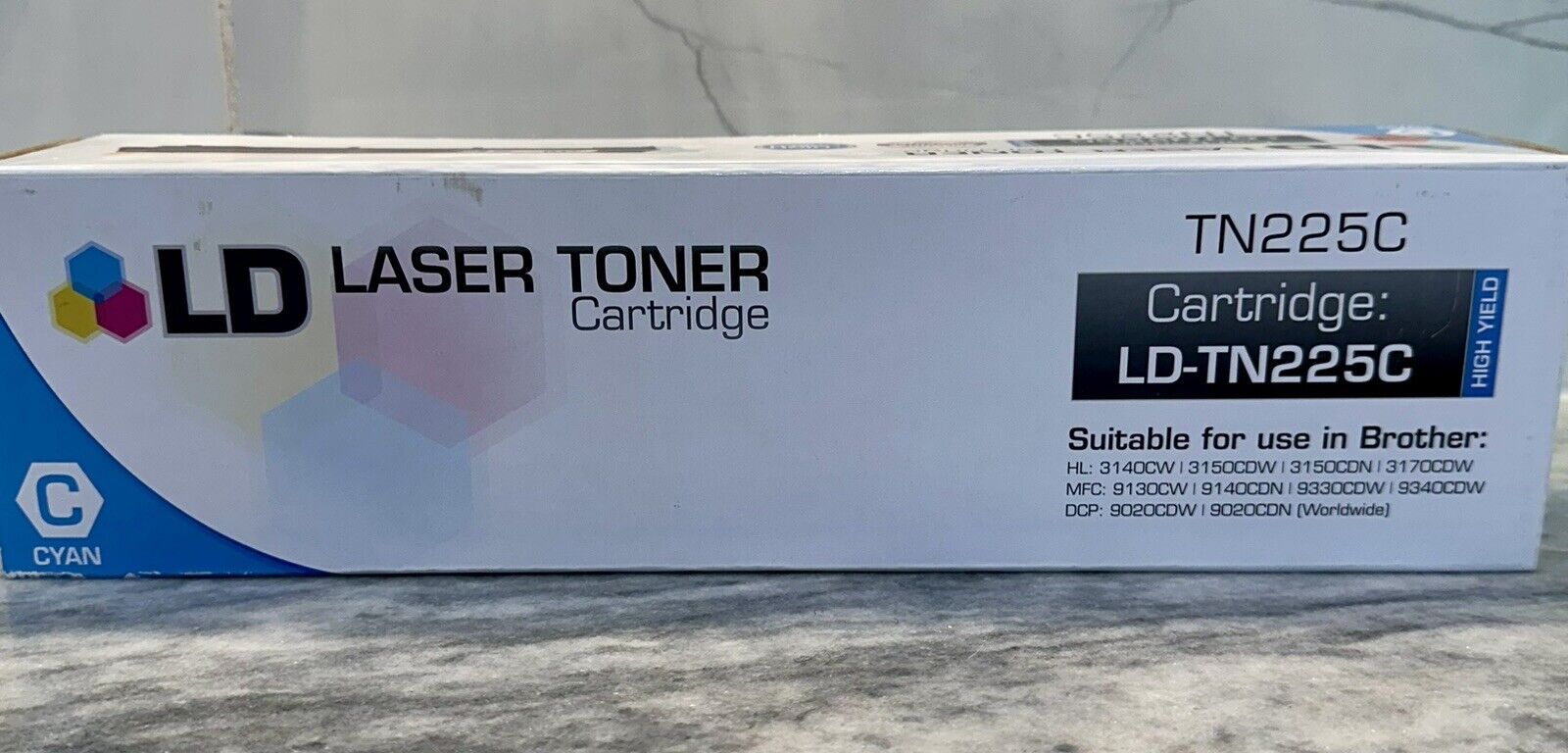 LD TN-221BK Black Toner Cartridge for Brother HL-3140CW Laser Printer
