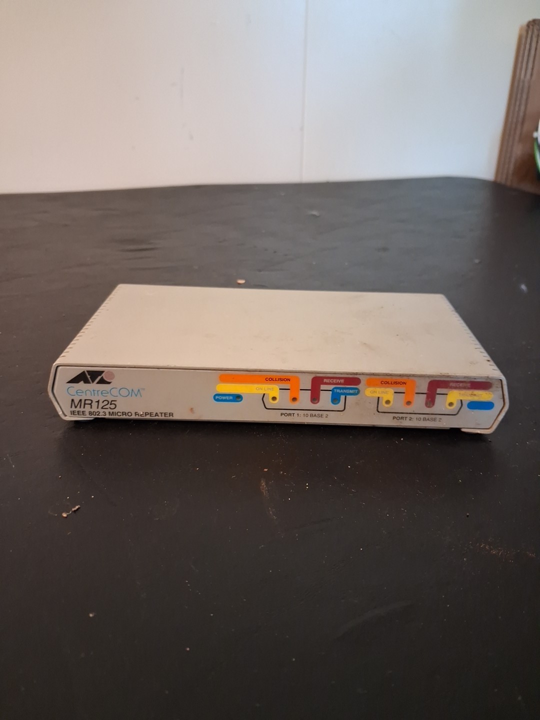 ATI ALLIED TELESYN CentreCOM MR125 IEEE 802.3 Micro Repeater - Untested 