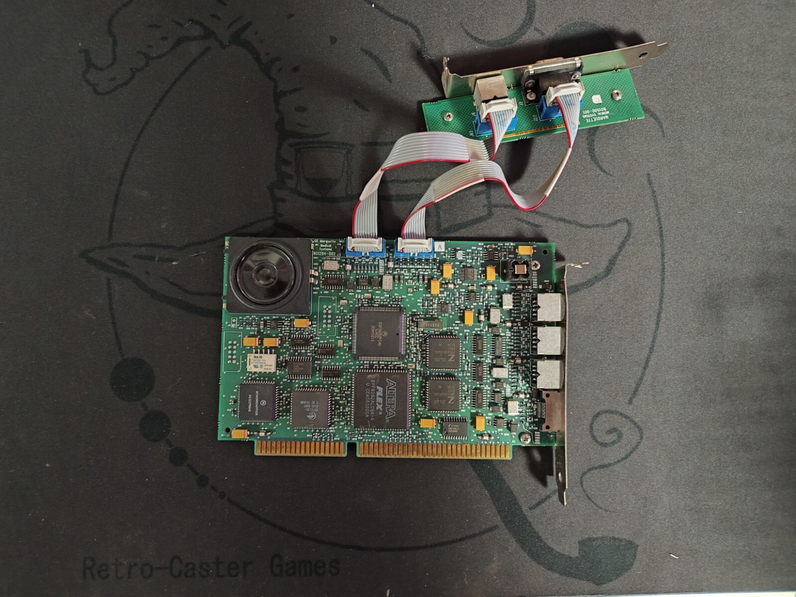 GE Marquette Medical System 801284-002 Rev A ISA Pc interface Card with addon